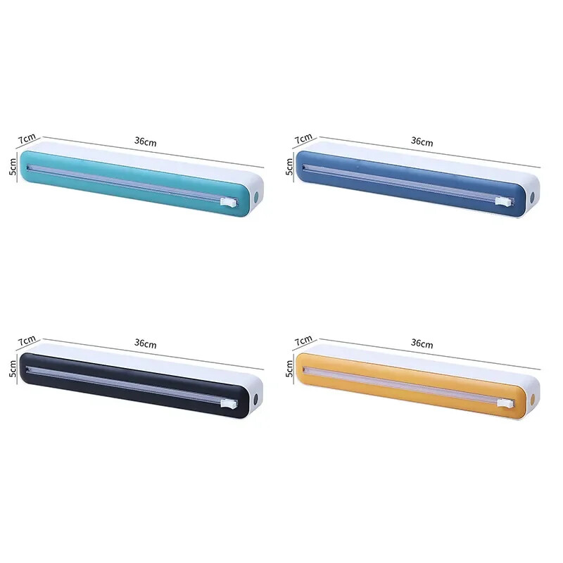 2-ühes toidukile jaotur Magnetümbris jaotur koos lõikuriga hoiukarbiga Alumiiniumfooliumist veniv kilelõikur Köögitarvikud