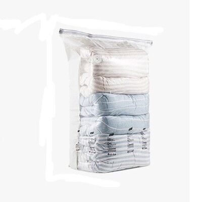 1 tk heleroheline vaakumkompressioonkott Puuvillase teki hoiukott riiete jaoks, riiete sorteerimine ja pakkimine