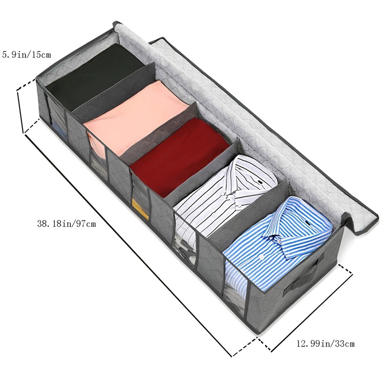 1 tk suure mahutavusega voodialune hoiukott tekk tekk riided hoiukast jagaja kokkupandav kapp organiseerija riidekonteiner