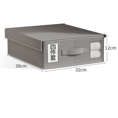 Creative patalynės užvalkalų laikymo dėžė Drabužių audinio paklodė 4 dalių organizatorius drabužių spinta antklodė antklodės užvalkalas Neaustinė laikymo dėžutė