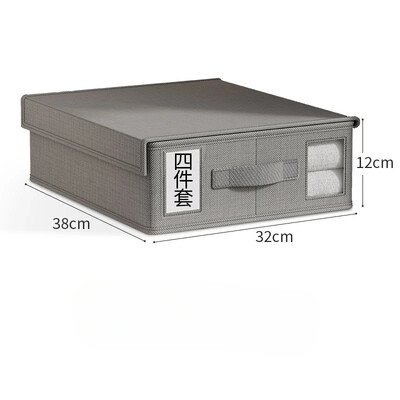 Creative patalynės užvalkalų laikymo dėžė Drabužių audinio paklodė 4 dalių organizatorius drabužių spinta antklodė antklodės užvalkalas Neaustinė laikymo dėžutė
