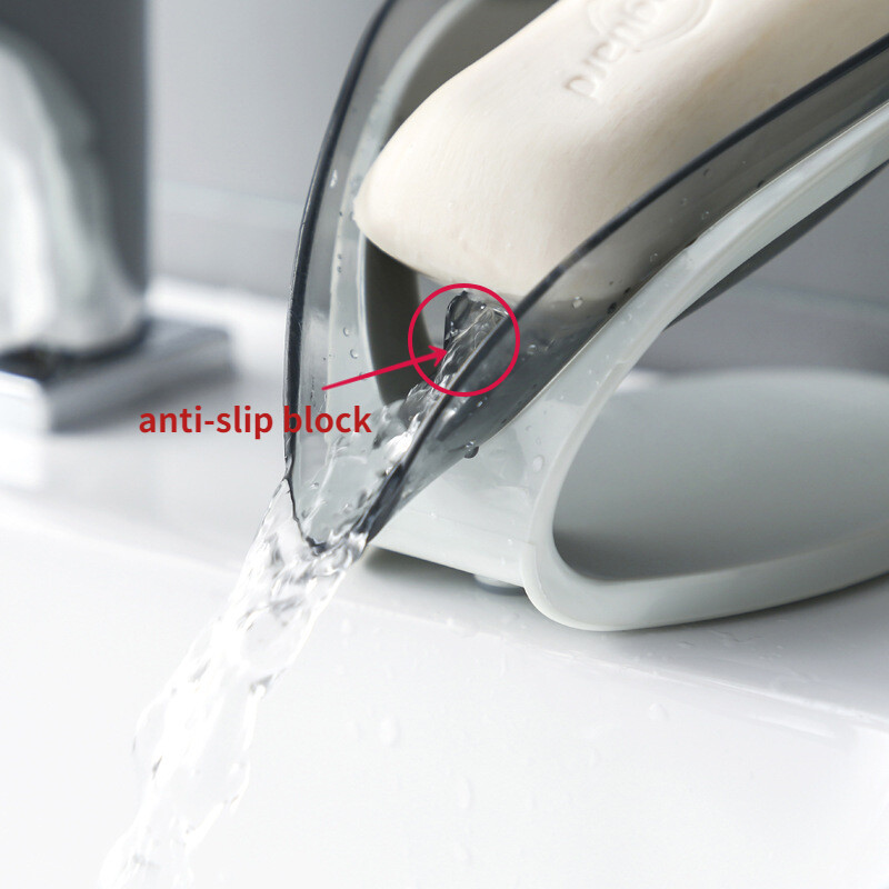 3 TK läbipaistvate lehtedega seebialus Vannitoa nõuderiiul Vannitoa WC loputusvaba seebihoidja Köögi tualetttarbed