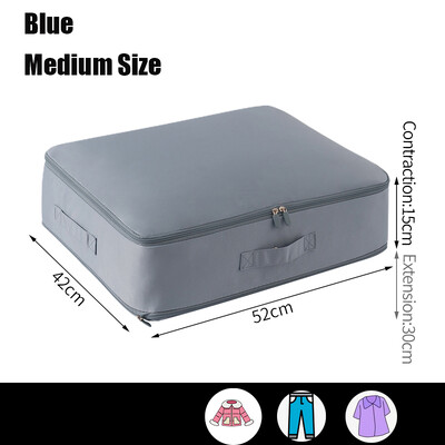 Ülimalt ruumisäästlik isesäästlik kokkusurutav abivahend tihendustekk-hoiukott Suure mahutavusega kapp-kapp-organisaatori hoiukott