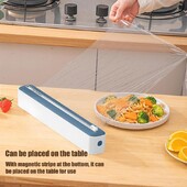 Magnetkilega ümbrise jaoturi ümbrislõikur Toidupaberi ümbrise jaotur Köögitööriist Mürgivaba küpsetuspaberi lõikuri köögividinad