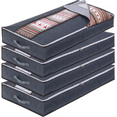 Voodialune hoiukott 90L 100 x 50 x 18 cm Riidekapp Korraldaja Hoiukast Voodikarp Hoiutekk Mänguasjad Tekk Hoiukotid