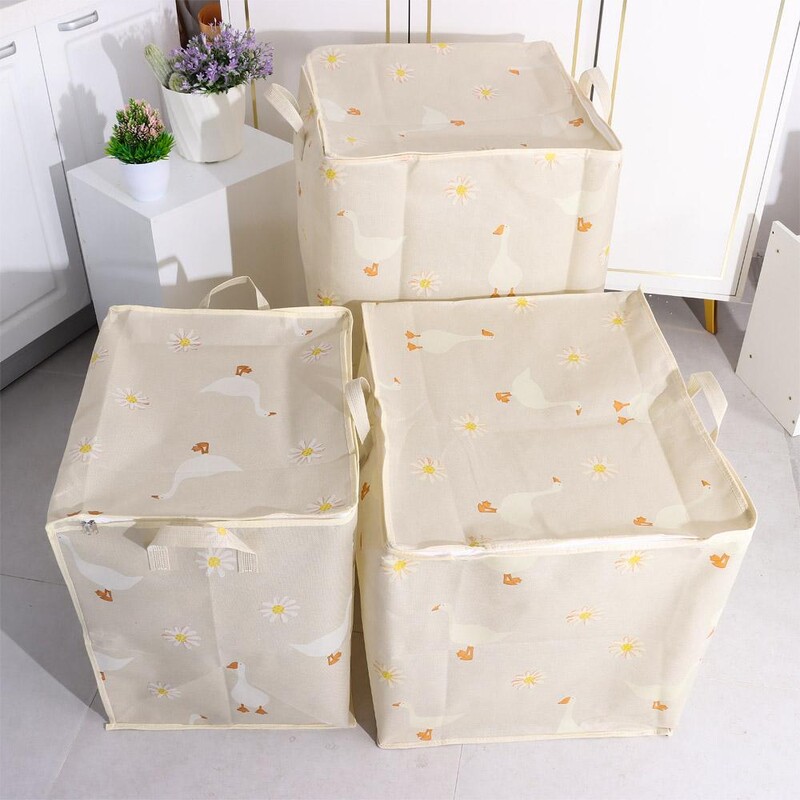 Organizator pliabil pentru dulap Containere de depozitare Cutie de depozitare pentru sortare cu mânere Geanta de depozitare pentru pilota cu margarete Coșuri de depozitare pentru haine