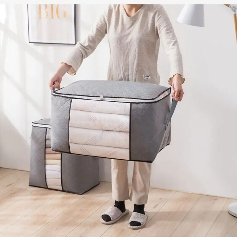 1 komplekt visuaalsete akendega Riidehoiukotid Kokkupandavad riidest hoiukotid Hoiukonteinerid magamistoa korraldamiseks