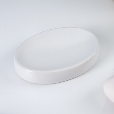 Nordic Bathroom Ceramic Soap Posh Hold Luxury Ασπρόμαυρο Ματ Στρογγυλό Κουτί Σαπουνιού Αρχική Ξενοδοχείο Ξενοδοχείο Διακόσμηση Αξεσουάρ Μπάνιου Ράφι