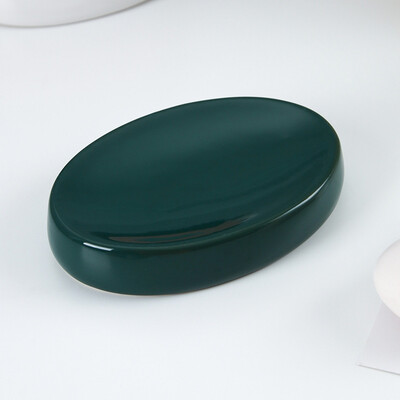 Nordic Bathroom Ceramic Soap Posh Hold Luxury Ασπρόμαυρο Ματ Στρογγυλό Κουτί Σαπουνιού Αρχική Ξενοδοχείο Ξενοδοχείο Διακόσμηση Αξεσουάρ Μπάνιου Ράφι