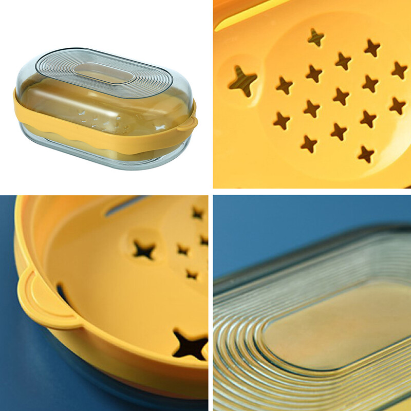 Vasă de săpun de călătorie, rezistentă la apă Suport portabil pentru săpun, cu uscare rapidă, cutie sigilată pentru recipiente pentru săpun, accesorii creative pentru baie pentru acasă