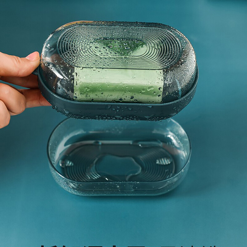 Vasă de săpun de călătorie, rezistentă la apă Suport portabil pentru săpun, cu uscare rapidă, cutie sigilată pentru recipiente pentru săpun, accesorii creative pentru baie pentru acasă