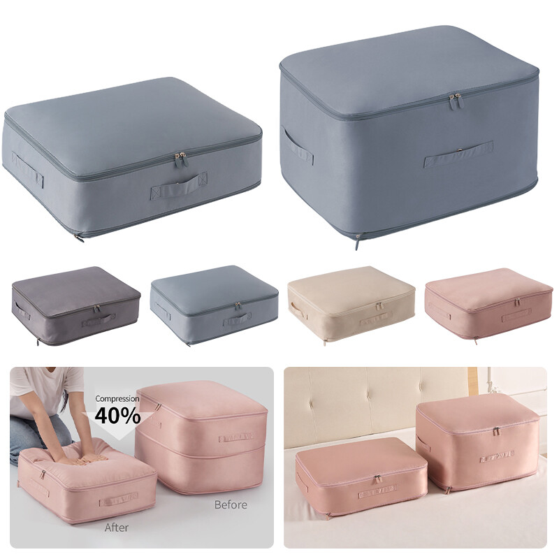 Tihendatud tekikott Suure mahutavusega kapikapi korraldaja Hoiukott Ultra ruumisäästlik kokkusurutav isekott