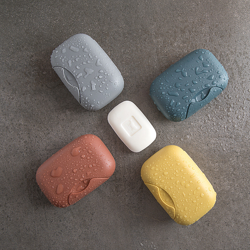 Cutie portabilă pentru săpun de călătorie, în patru culori, impermeabilă, rezistentă la scurgeri, elegantă, compactă, ușor de transportat, cutie sigilată pentru depozitare în baie