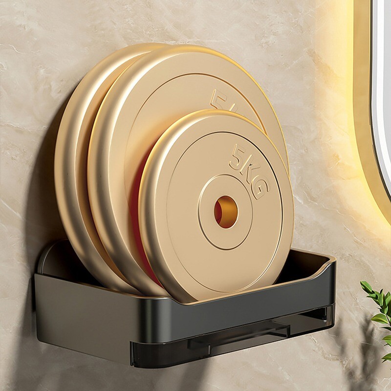 Seinale kinnitatav seebialus Punch-free sahtel tühjendushoidik Köök Käsn Hoiukast Vannitoa Korraldaja riiulid