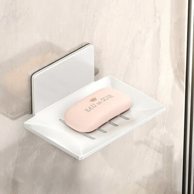 Κουτί οικιακού σαπουνιού μπάνιου Χωρίς τρύπα Επιτοίχιος χώρος Αλουμινίου Ράφι μπάνιου υγρού σαπουνιού Ράφι αποστράγγισης πιάτων Δίσκος σαπουνιού Ράφι αποθήκευσης