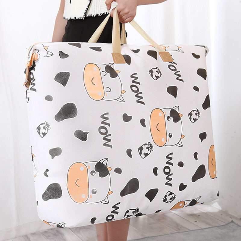 1PC Netkana debela torba za pohranu Vodootporna poplun otporna na vlagu Studenti Pakiranje za selidbu velikog kapaciteta