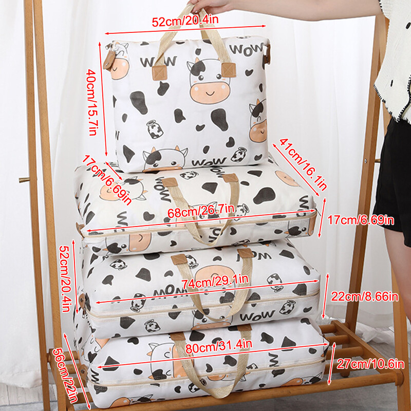 1PC Netkana debela torba za pohranu Vodootporna poplun otporna na vlagu Studenti Pakiranje za selidbu velikog kapaciteta