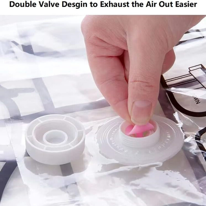 Rippuvad vaakumkotid Ruumisäästlikud kotid riiete jaoks Kompressioonkotid Kapi korraldaja raskete konksudega