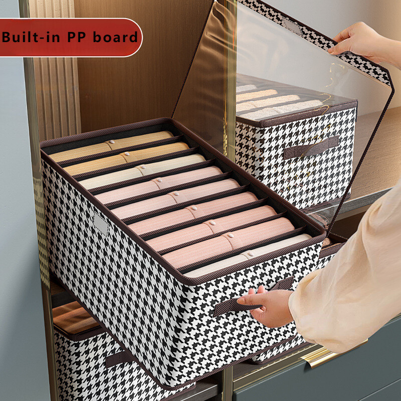 Spintos Tvarkykla Džinsų Organizacijos Dėžutė su Užvalkalu Drabužiai Organizacija Stalčių Tvarkykla Spintelės Kelnių laikymo Tvarkykla