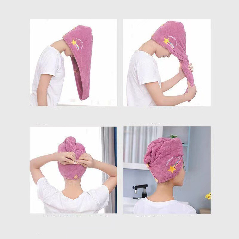 Moteriški minkšti mikropluošto rankšluosčiai, greitai džiūstantys, minkšti dušo kepuraitei moterims, turbanai, mergaičių rankšluosčiai, sausi plaukai.