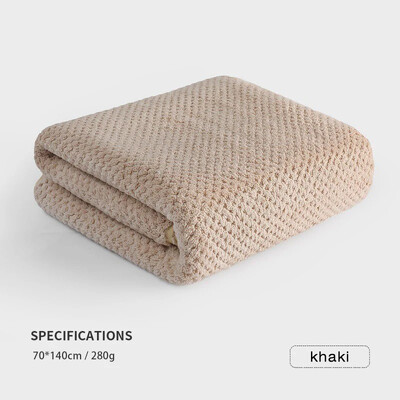 70x140cm Kvaliteetne paksem Coral samet vannilina Pehme Kiiresti imav vannirätik ülisuur kiiresti kuivav Comfortvannirätik