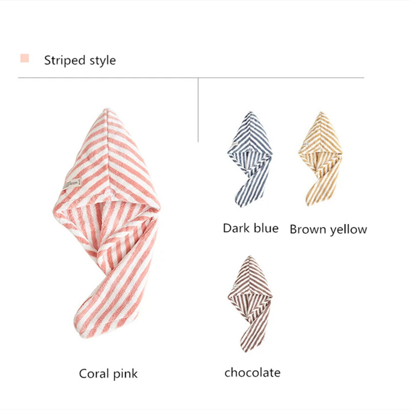 Coral Velvet juukserätik kiiresti kuivav juukserätik Super imav kiiresti kuivav rätik naistele Mikrofiibrist nööbiga juuksekuivatusmüts