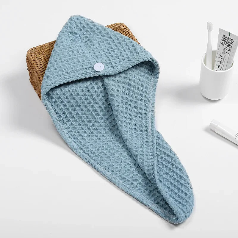 Vahvliga imavad juukserätikud Kiiresti kuivavad pehmed naiste pearätikud turban juuste kuivatamiseks Kortsumisvastane dušš vannimähisega mütsirätik