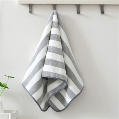 35x75cm Prosop de baie Coral Fleece Microfibră în dungi Adulti Textile de uz casnic Baie Moale Femei Sauna Spa Prosop absorbant