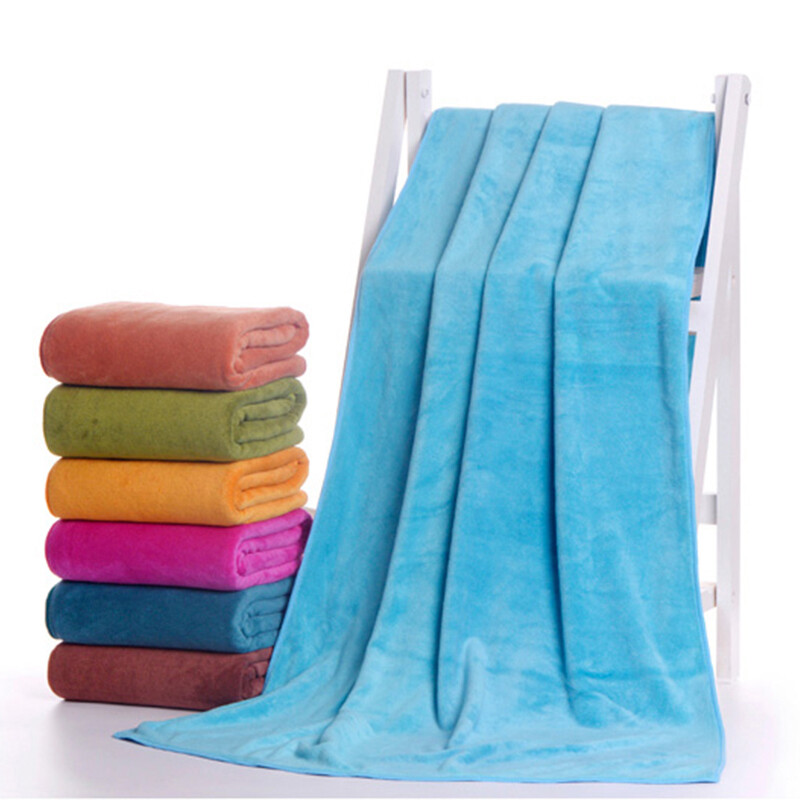 Izuzetno veliki ručnik od podebljane mikrofibre, upijajući ručnik visoke gustoće od koraljnog flisa, brzo sušeći, mekani upijajući ručnik za lice