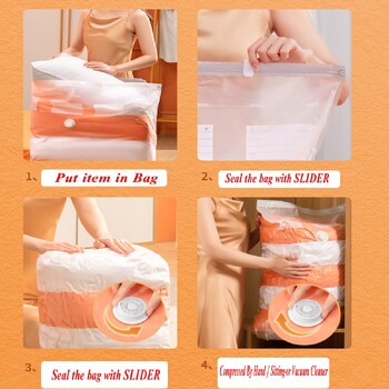 Jumbo Cube Extra Large Vacuum Sealer Bags for Comforters Κουβέρτες Κλινοσκεπάσματα Παπλωματοθήκη Ατζέντα, Space Bags Vacuum Storage Bag