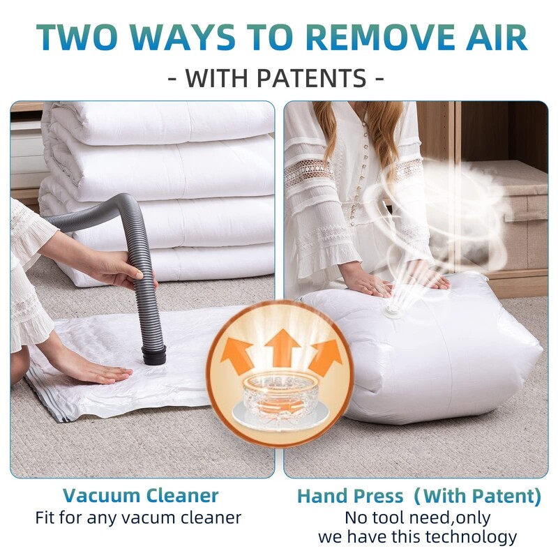 Jumbo Cube saci de sigilare cu vid extra mari pentru cuverturi Pături lenjerie de pat plapumă dulap organizatori, pungi spațiale sac de depozitare în vid