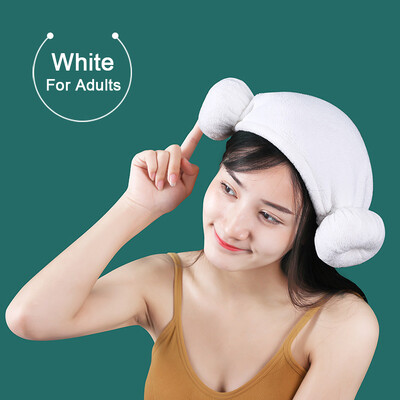 Coral Fleece Hair Dry Cap Horn Hat Super Absorbent Greitai Dry Dry Plaukų Rankšluostė vaikams Suaugusiesiems Ilgų plaukų apvyniojama kepurė Miela dušo kepurė