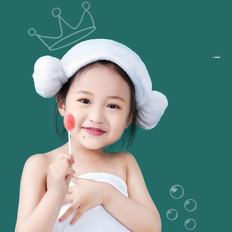 Korallfliisist juuksekuivamüts sarvmüts Super imav kiiresti kuivav juukserätik lastele täiskasvanutele pikkade juustega mähiskork Armas dušimüts