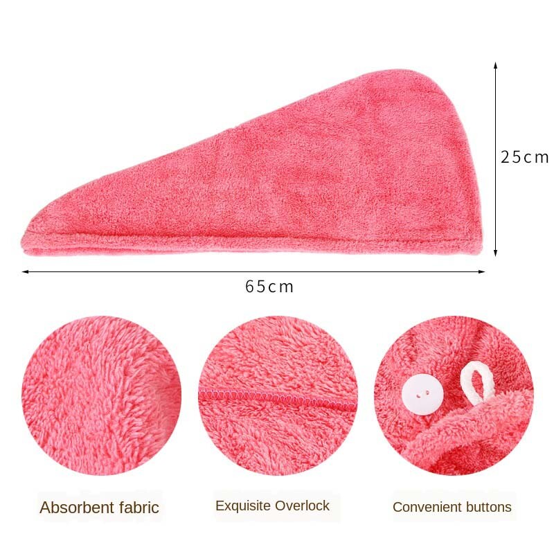 Mergaičių plaukų džiovinimo kepurė mikropluošto kieto rankšluosčio kepurė super sugerianti plaukų džiovinimo kepurė greitai džiūstanti plaukų rankšluosčio kepurė dušo kepurė