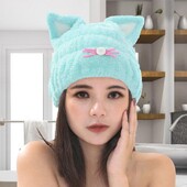 Juukserätik Mikrokiust Kiire juuksekuivatus Bowknot Wrap Cap Vannitoatarvikud Kuivatamine Pehme Kork Unisex Naistele Mehed Poisid Tüdrukud