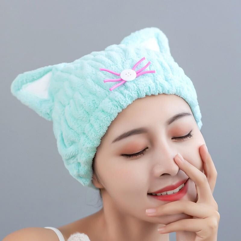 Juukserätik Mikrokiust Kiire juuksekuivatus Bowknot Wrap Cap Vannitoatarvikud Kuivatamine Pehme Kork Unisex Naistele Mehed Poisid Tüdrukud