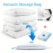 Vakuumska vrećica za pohranu koja štedi prostor za odjeću, madrace, deke, poplune, jastuke, poplune, putovanja, selidbe