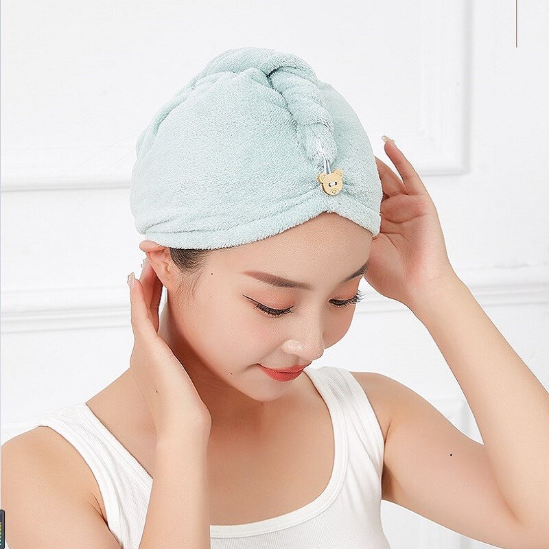 Εργαλεία μπάνιου με περιτύλιγμα κεφαλής Μικροΐνες μετά το ντους Διπλή στρώση Στέγνωμα μαλλιών Γυναικεία κορίτσια Γυναικεία πετσέτα γυναικεία πετσέτα γρήγορου στεγνώματος μαλλιών Καπέλο