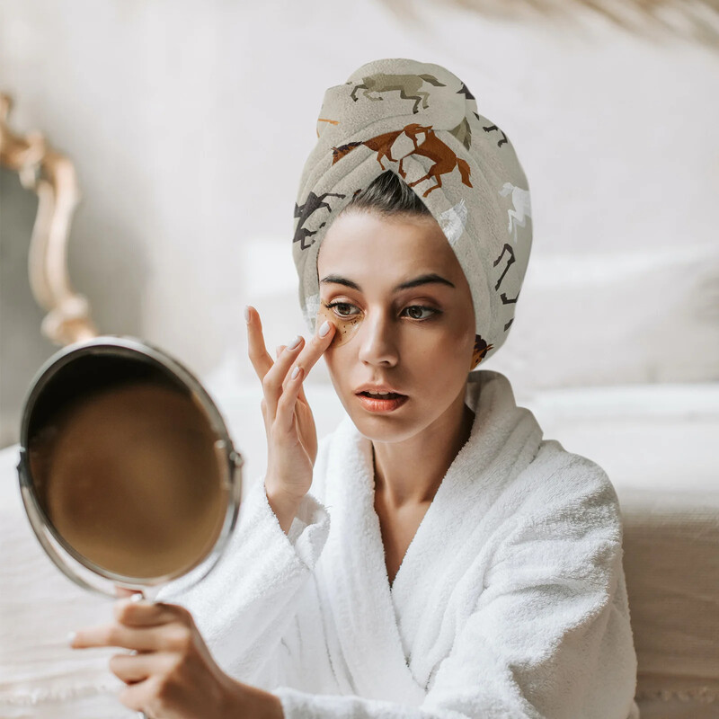 Jooksuhobune Loomade Naiste käterätikud Kodu Vannitoa Mikrokiust rätik kiiresti kuivav juukserätik täiskasvanutele