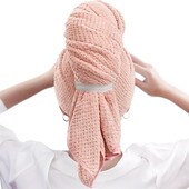 Mikrokiust juuksekuivatusrätik pikk lokkis ultraimav rätik juustele 41x27,5 tolli peamähis kiiresti kuivavad rätikud vähendavad aega 50%