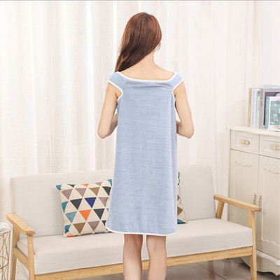 Nešiojami vonios rankšluosčiai Coral Fleece Moteriškas Vonios Sijonas Sugeriantis Sling Vonios Sijonas Dušas Vonios Greitai Išdžiūsta Rankšluostis 140x80cm