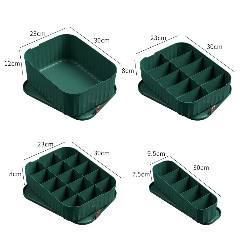 Aluspesu hoiukast Sokid Rinnahoidja aluspesu korraldaja Plastikust sahtli korraldaja kapi sahtli jaoks riiete hoiukarp kaanega