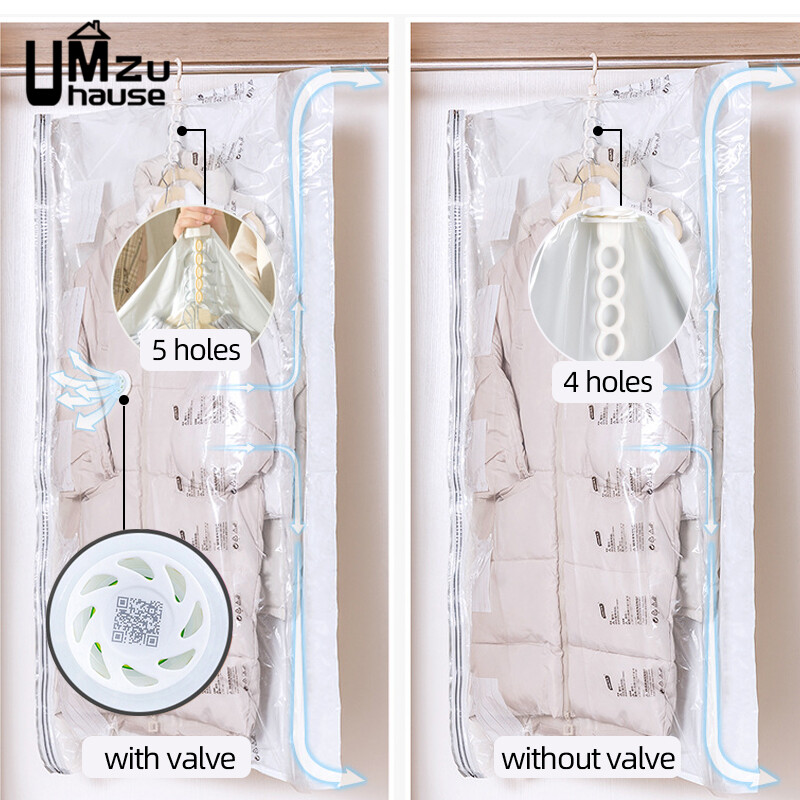 Rippuv survekott Riided Mantel Mantel Ülikond Kleit Rõivas Kampsun Suur hoiukott Vaakumpakk Riidekapp Säästa Korraldajad
