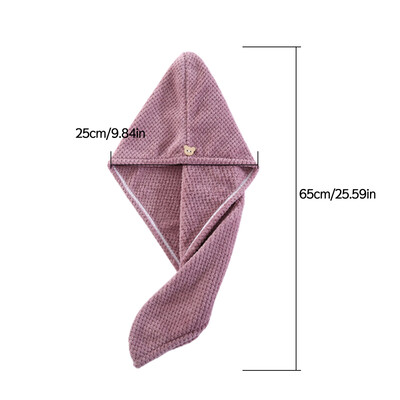 Naujas 1 vnt. baltas vaflinis audinys po dušo plaukų džiovinimo įvyniojamas rankšluostis Greitai išdžiūnantiems plaukams kepuraitės kepuraitė turbano galvos apvyniojimo maudymosi priemonė