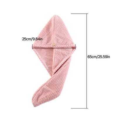 Naujas 1 vnt. baltas vaflinis audinys po dušo plaukų džiovinimo įvyniojamas rankšluostis Greitai išdžiūnantiems plaukams kepuraitės kepuraitė turbano galvos apvyniojimo maudymosi priemonė