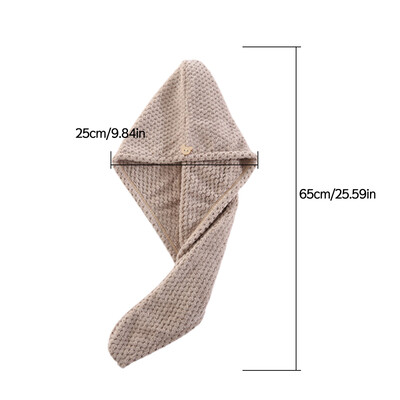 Naujas 1 vnt. baltas vaflinis audinys po dušo plaukų džiovinimo įvyniojamas rankšluostis Greitai išdžiūnantiems plaukams kepuraitės kepuraitė turbano galvos apvyniojimo maudymosi priemonė