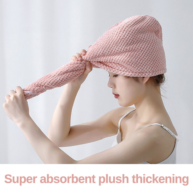 Naujas 1 vnt. baltas vaflinis audinys po dušo plaukų džiovinimo įvyniojamas rankšluostis Greitai išdžiūnantiems plaukams kepuraitės kepuraitė turbano galvos apvyniojimo maudymosi priemonė