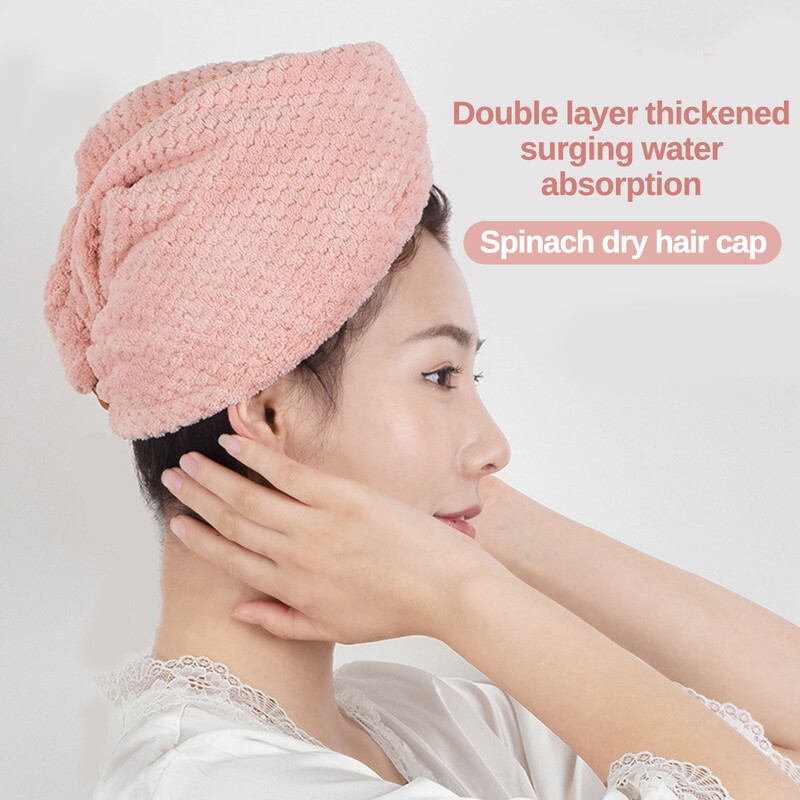 Naujas 1 vnt. baltas vaflinis audinys po dušo plaukų džiovinimo įvyniojamas rankšluostis Greitai išdžiūnantiems plaukams kepuraitės kepuraitė turbano galvos apvyniojimo maudymosi priemonė