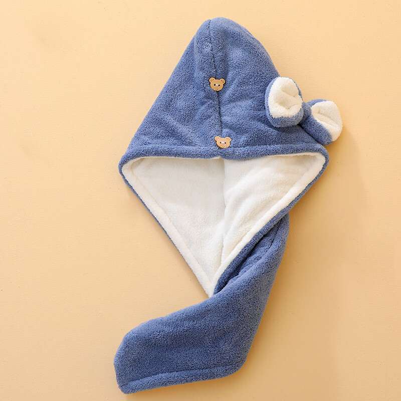 Kapa za kosu Ženska podebljana dvoslojna brzosušeća koraljna baršunasta ručnik za suhu kosu Upijajući šal Nova kapa za tuširanje Veleprodaja