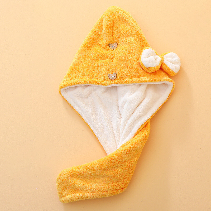 Kapa za kosu Ženska podebljana dvoslojna brzosušeća koraljna baršunasta ručnik za suhu kosu Upijajući šal Nova kapa za tuširanje Veleprodaja